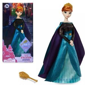 Queen Anna Classic Doll & Brush Frozen 2 DISNEY 11.5” NIB / Sealed SHIPS NOW!!